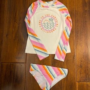Billabong swimsuit with rash guard